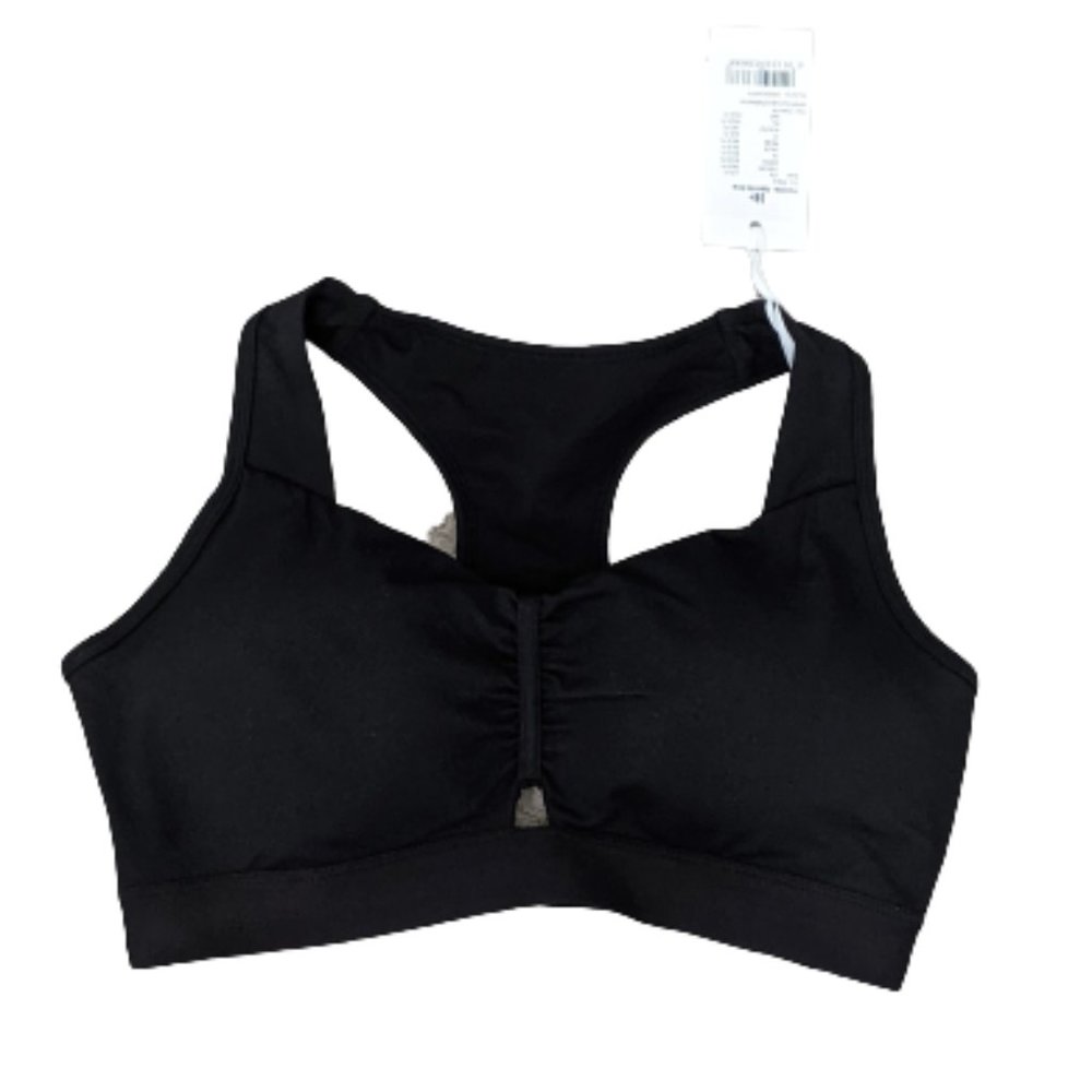 3/$30 NWT Yvette Keyhole Racerback Black Sports BVra